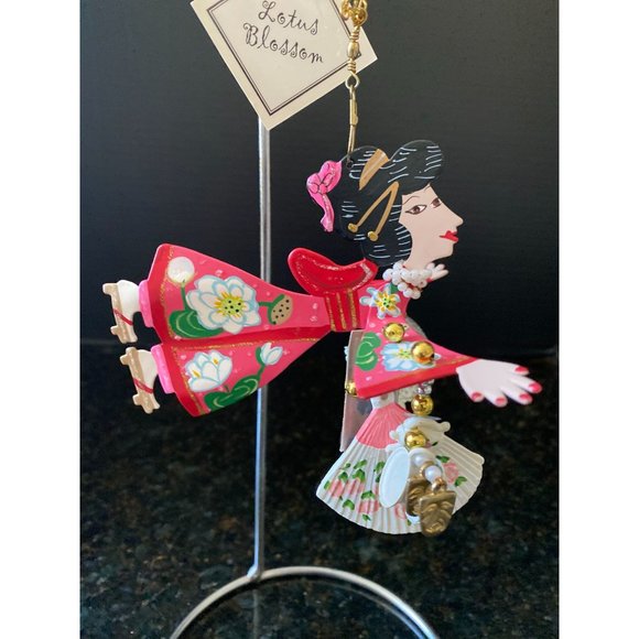 Silvestri Fanciful Flights Ornament, Lotus Blossom, NIB - Picture 2 of 11